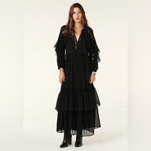 Ba&sh Meloe Black Maxi Dress
